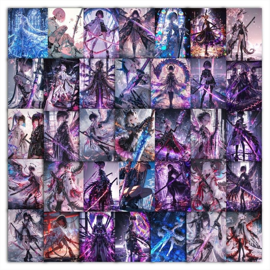 어둠의 여전사 천사 악마 캐릭터 일러 만화 애니 다꾸 폰꾸 60개