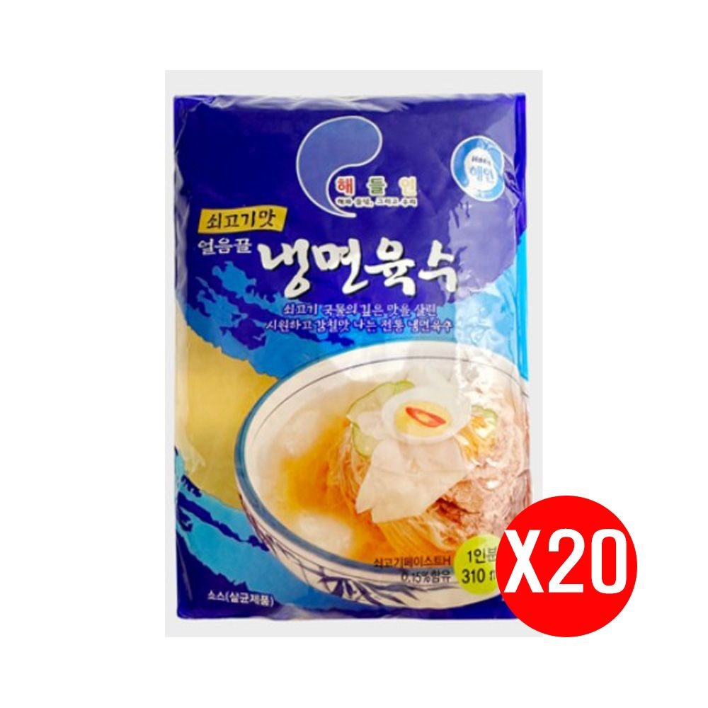 해인 해들인 얼음골 쇠고기맛 냉면육수 310ml x 20개