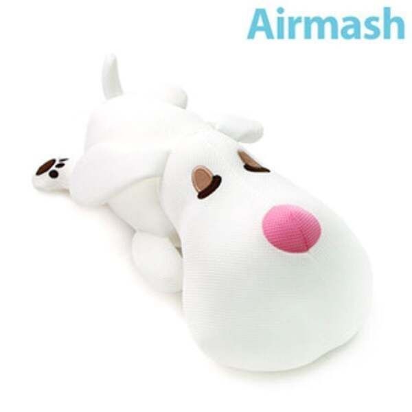 [에이치플러스몰] 뉴 에어매쉬 슬리핑 인형쿠션 화이트 80cm 강아지