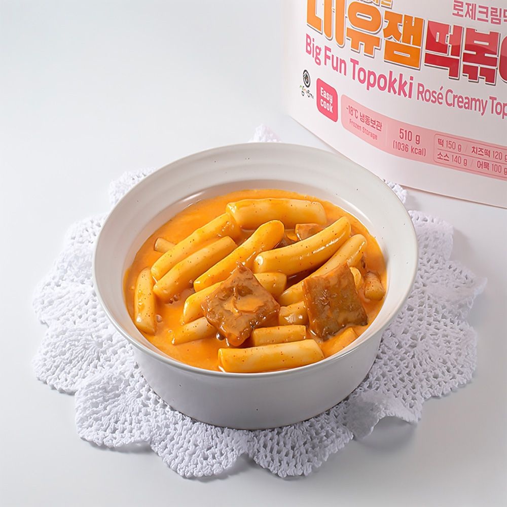 삼시오끼 부드러운 로제떡볶이 (3봉) 로제크림 떡볶이 떡복이