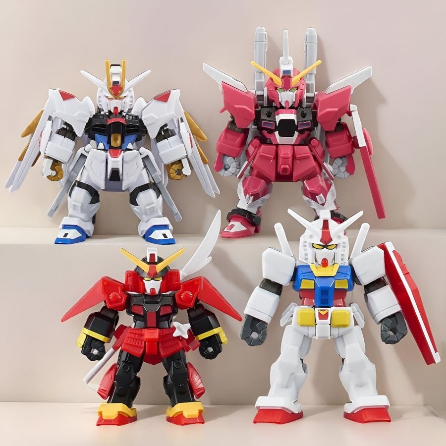 [해외] 일본 반다이 블록 크로스 건담 4종 세트 무사 인피니트 스트라이크 프리덤