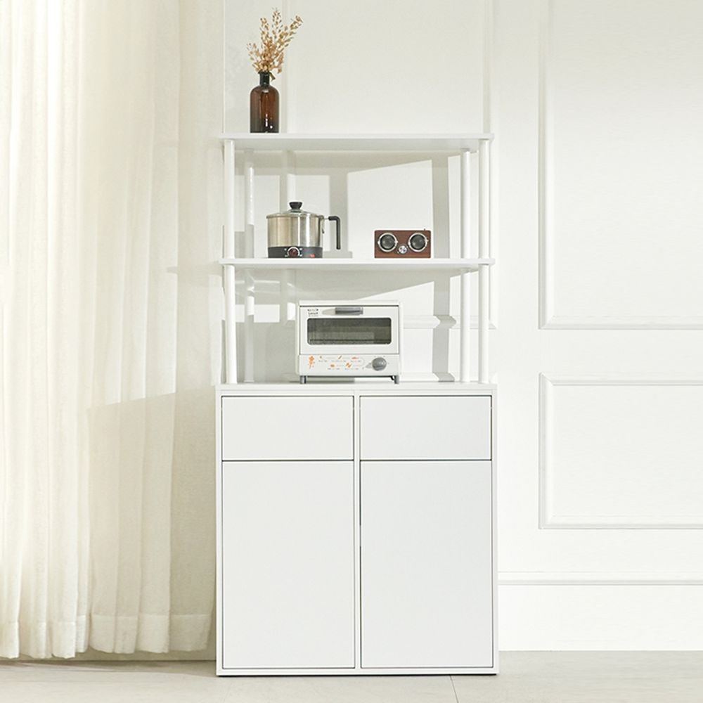 갓생쇼핑]국산 780 회사 탕비실 2칸 휴지통 수납장 선반 세트