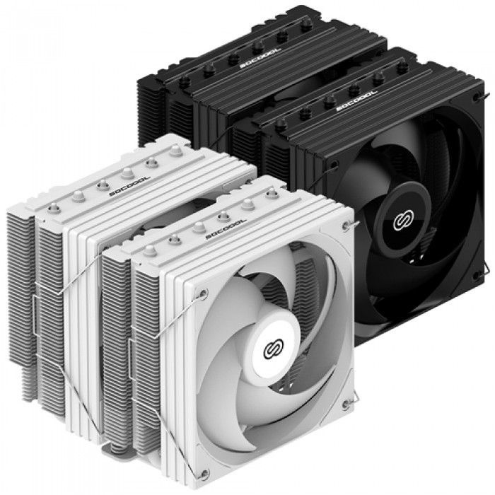 3RSYS Socoool RC1400N Quiet 쌍철봉 CPU쿨러 (화이트)