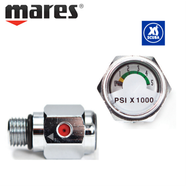 마레스 [마레스] XS SCUBA 스킨 스쿠버 다이빙 포니 탱크 아르곤 게이지