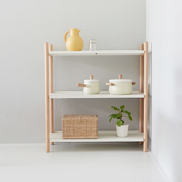 UnKnown GRUET 선반 905 넓은 3단 화이트 6066.7870 당일발송