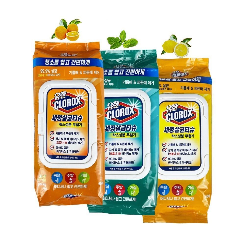 우한양행 유한 크로락스 세정살균티슈60매 (옵션선택) -O