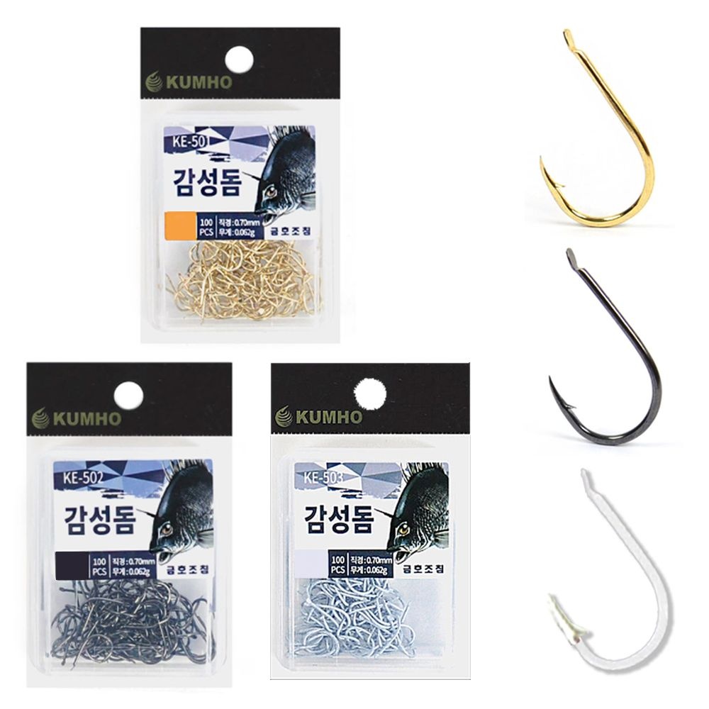 금호타이어 금호 KE-501 감성돔 덕용 바늘 100개입 지누 세이코 찌낚시 바다 낚시 벌크 채비 2호