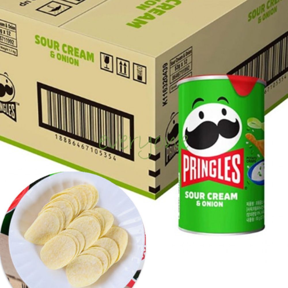 켈로그 프링글스 통 사워크림 어니언 53g 24통 작은통 프링글스 어니언