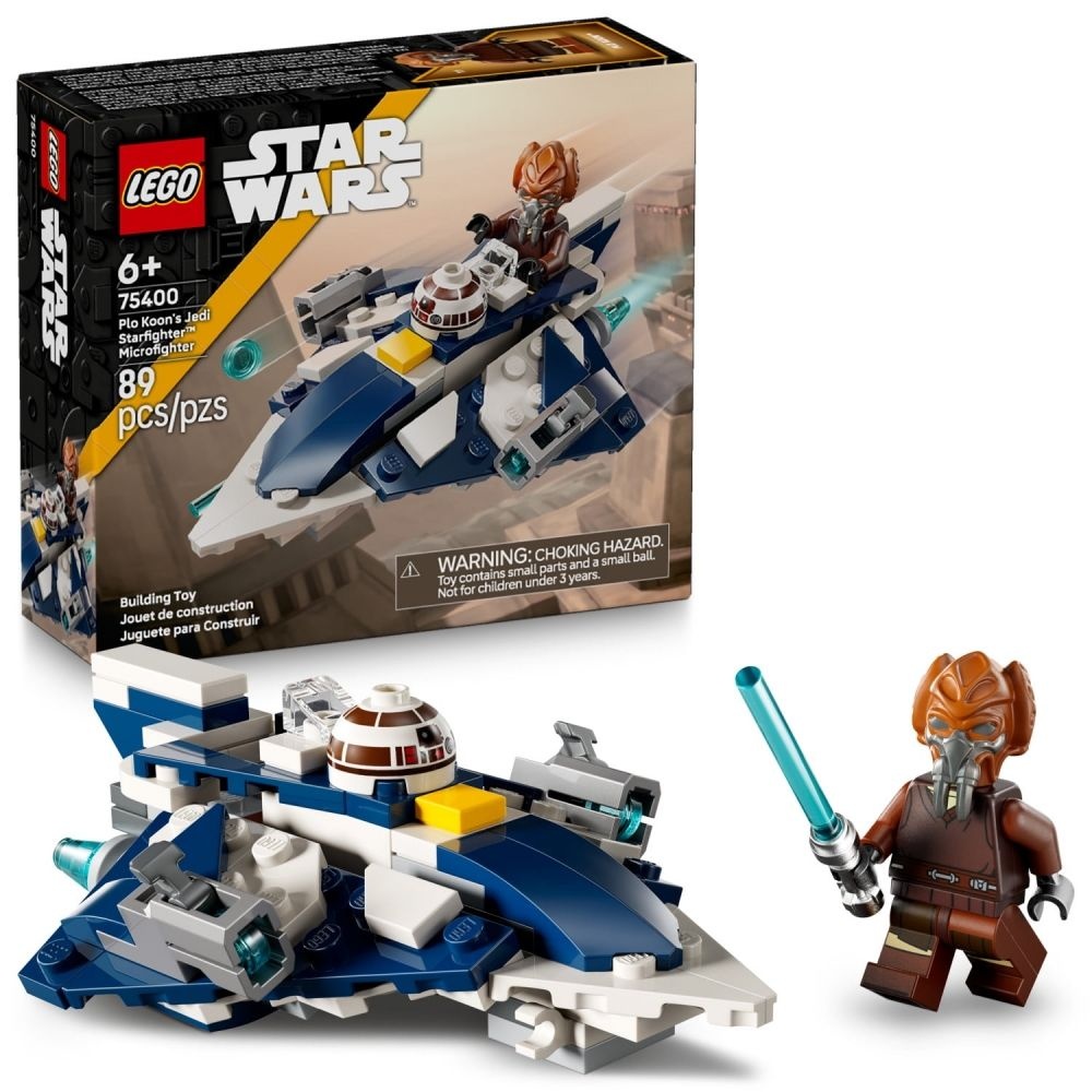 [해외] 레고 LEGO 레고 스타워즈 플로 쿤의 제다이 스타파이터 마이크로파이터 아동용 토이 - 역할 놀이를 위한 조립 토이 - 6세