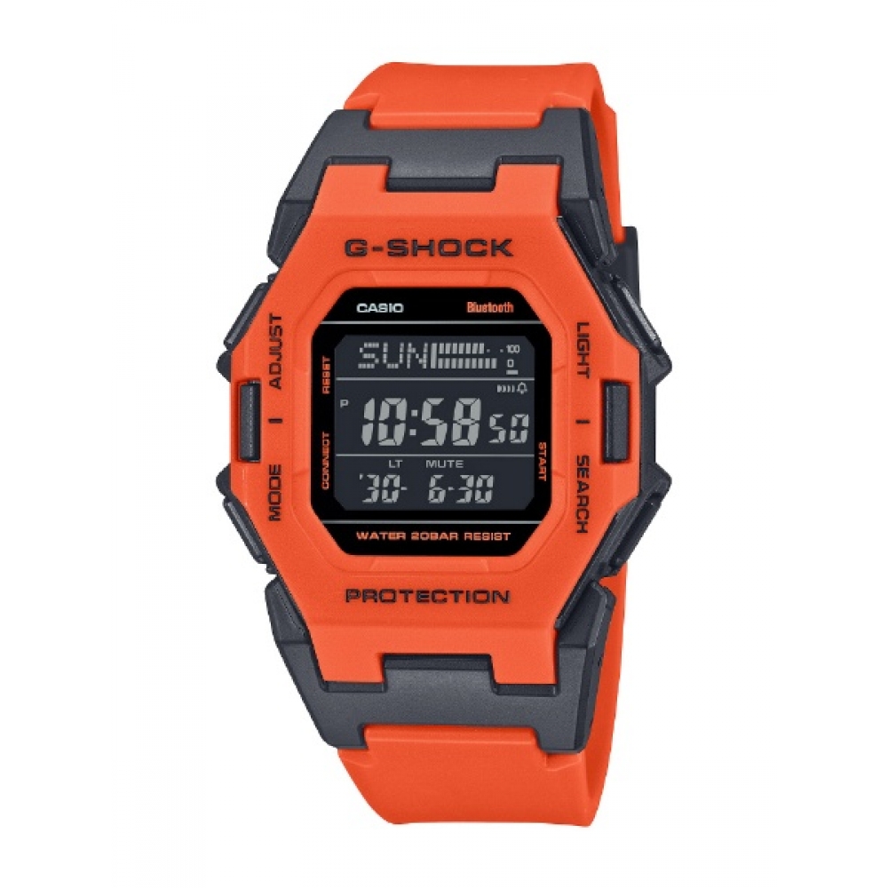 CASIO｜カシオメーカーサイトへ [해외] 카시오 [블루투스 탑재 시계] G-SHOCK (G shock) 오렌지 컬러 모델 오렌지 GD-B500FL-4JF