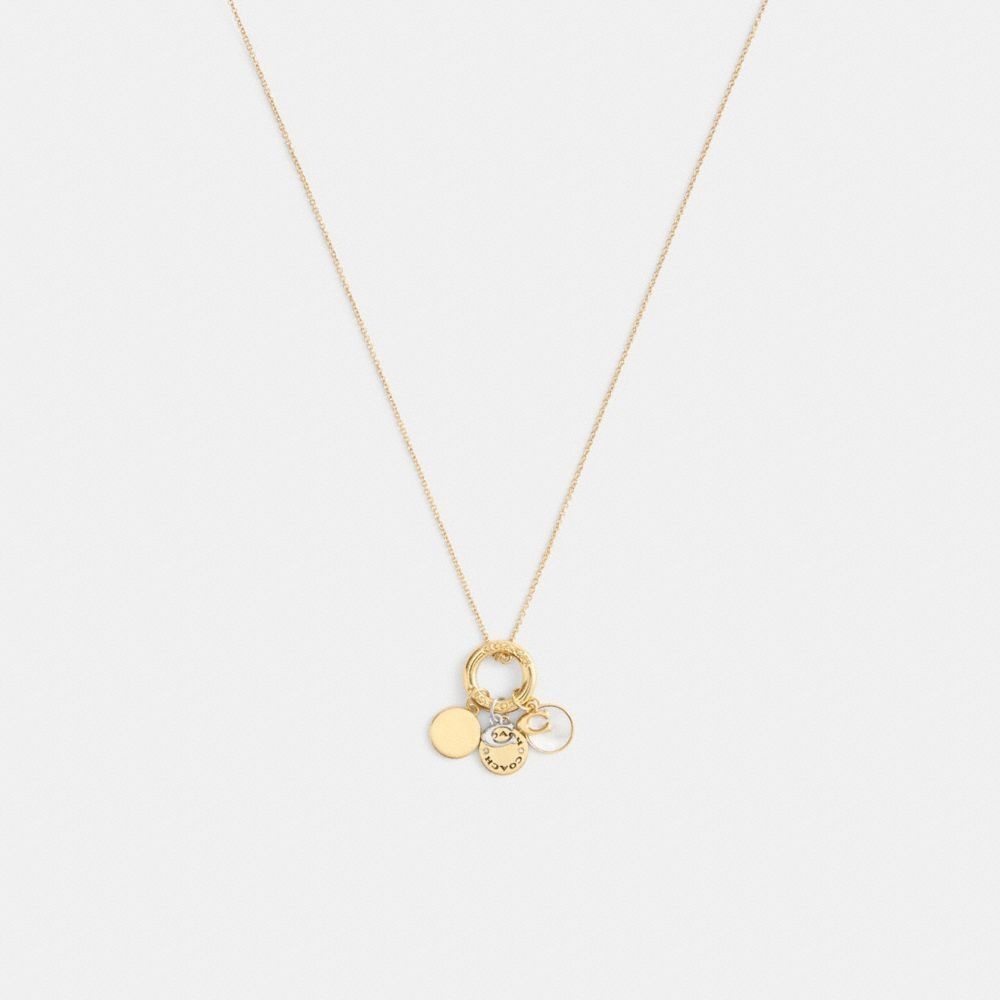 코치 코인 펜던트 목걸이 CBW27-GLD 골드