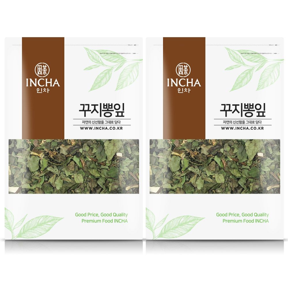 [오늘출발] 인차 국내산 꾸지뽕잎차 꾸지뽕 구찌뽕 구지뽕 잎 차 600g (300gx2개)