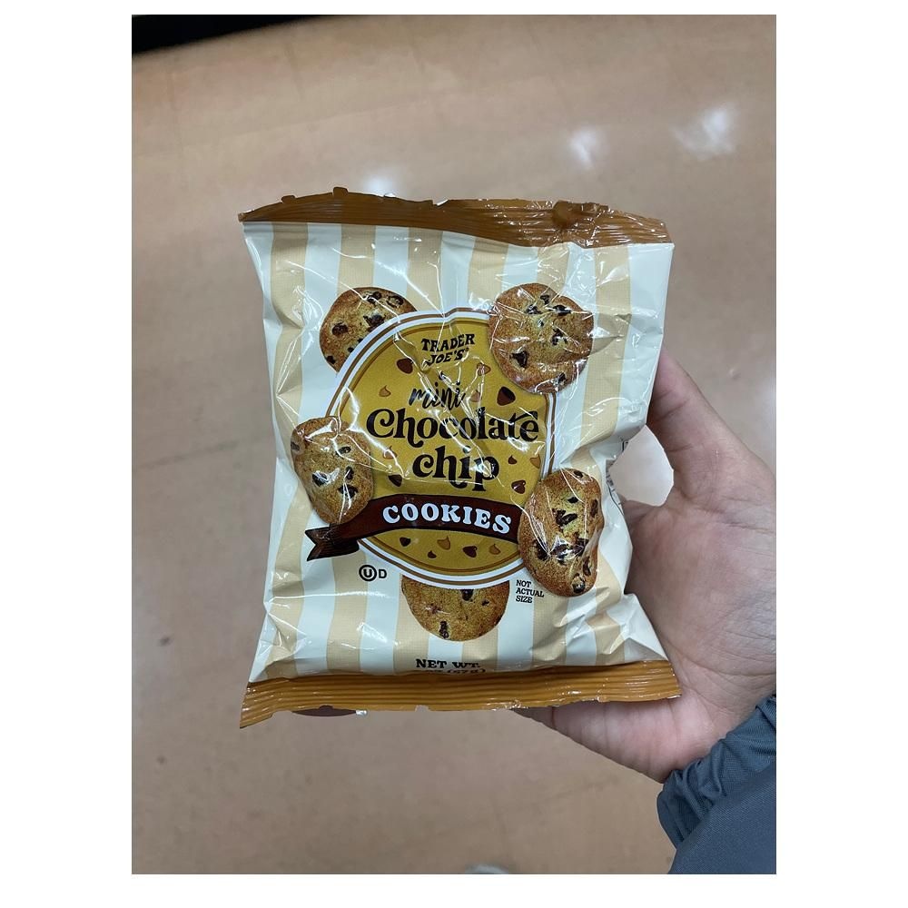 트레이더 조 미니 쿠키 56g 6팩 초콜릿칩 Trader Joes Mini Chocolate Chip Cookies 2oz(
