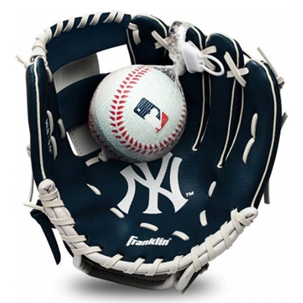 프랭클린 MLB 뉴욕양키스 9.5인치 주니어 야구글러브 네이비 76099F10
