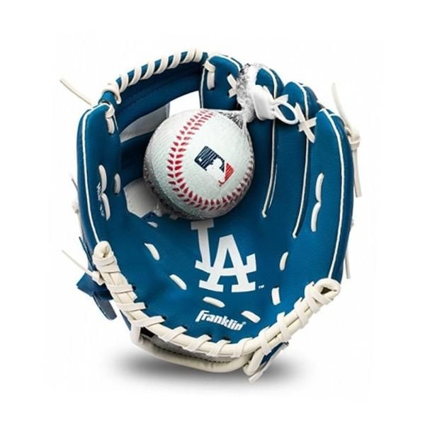 프랭클린 MLB LA다저스 9.5인치 주니어 야구글러브 블루 76099F19