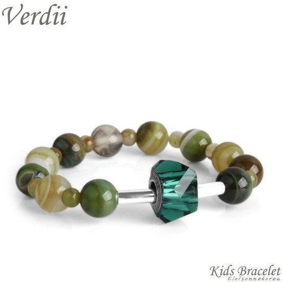 클루아조네코리아 키즈 팔찌 실버 젬스톤 스와로브스키 Verdii 9