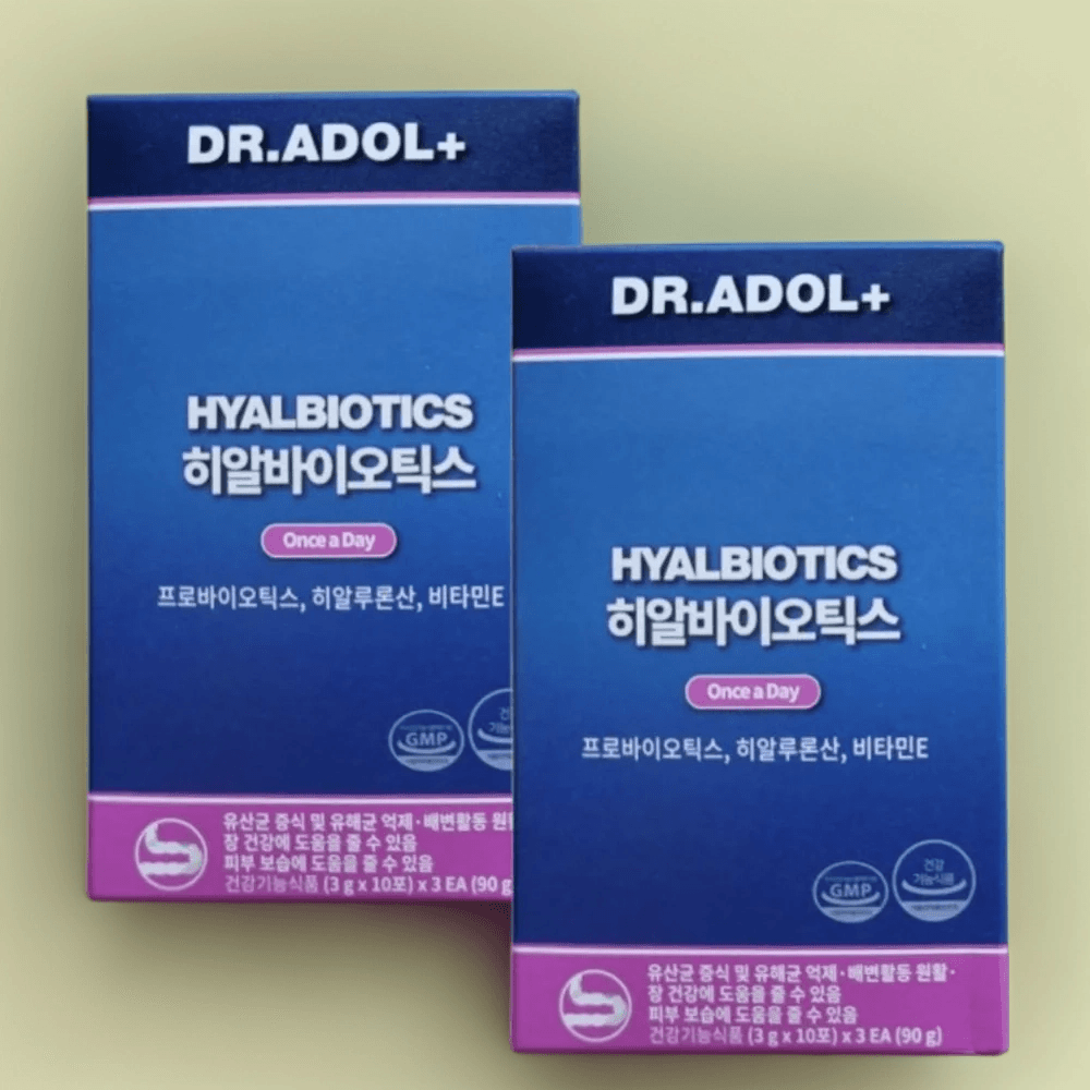 닥터아돌 유산균 히알바이오틱스 30포 2박스 (2개월분) 질유산균 여성