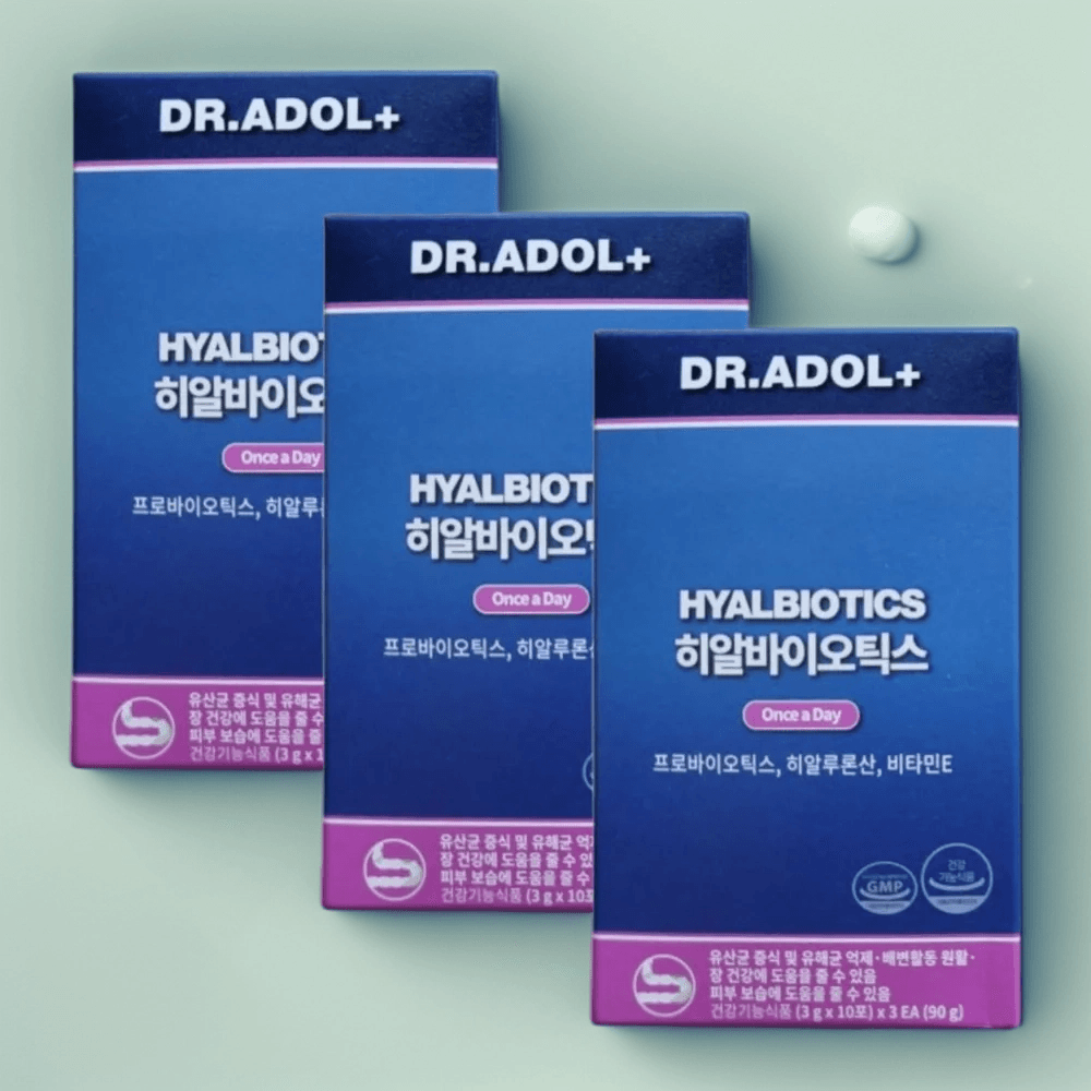 닥터아돌 유산균 히알바이오틱스 30포 3박스 (3개월분) 질유산균 여성