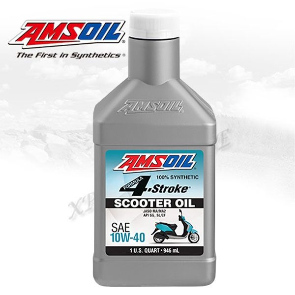 AMSOIL Formula 4-Stroke Synthetic Scooter Oil 10W40 암스오일 스쿠터 오일 10W40