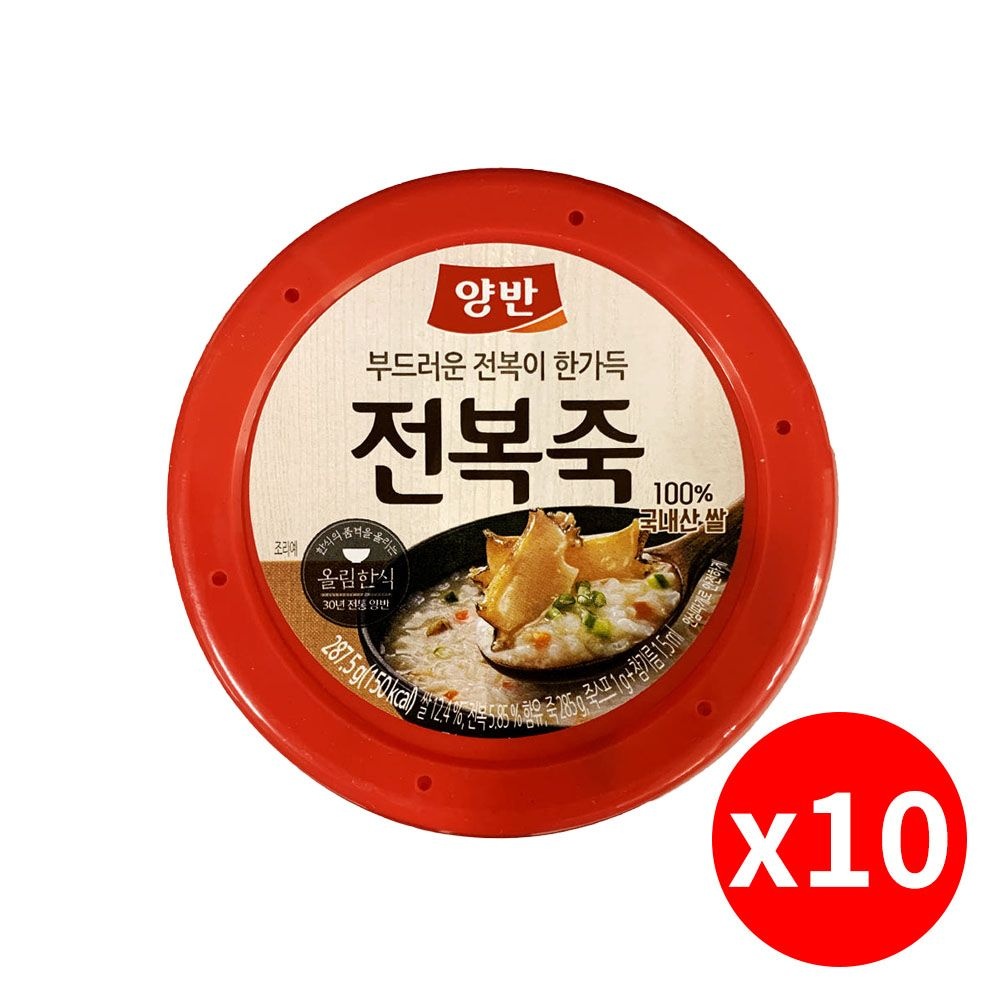 [오늘출발] 동원 양반 전복죽 285g x10개