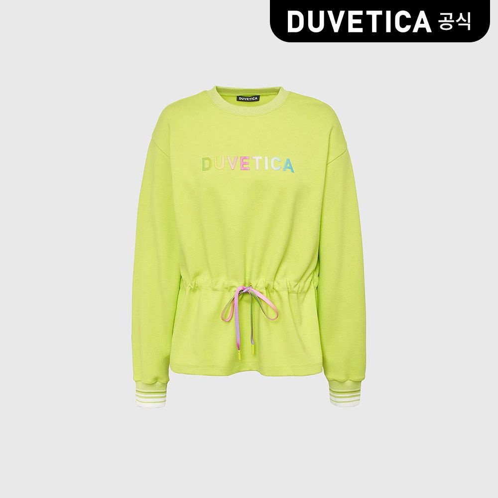 듀베티카 [공식] [택가 390,000원]  에스페리아(라이트 그린)(여성 맨투맨)