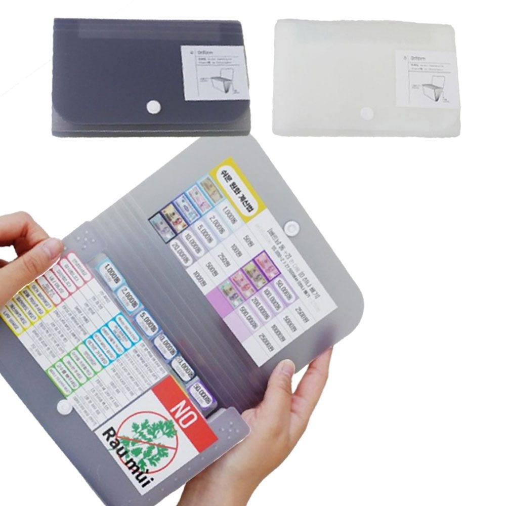 환전지갑 동남아 3국 바트 페소 동 지폐 포켓형 태국 베트남 필리핀 스티커