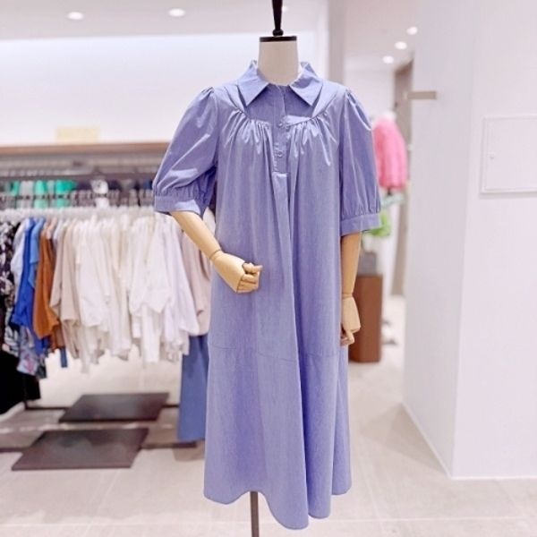 [대구백화점][오프리미츠]퍼프 소매 셔링 원피스(M24OP1505)