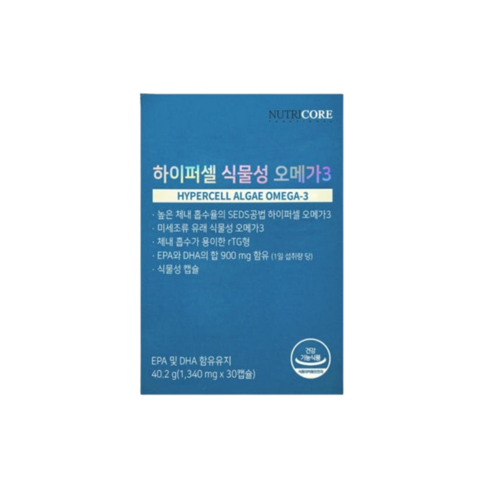 뉴트리코어 하이퍼셀 식물성 알티지 오메가3 30캡슐