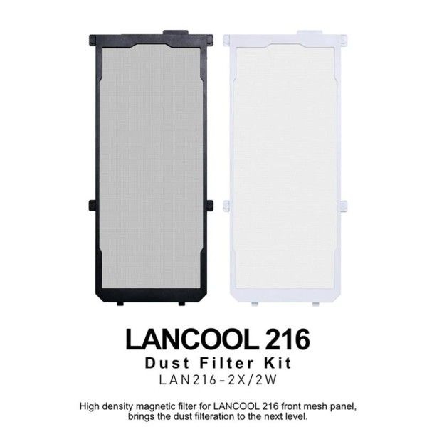 [해외] LANCOOL 216 마그네틱 먼지 패널용 전면 메쉬 필터, 고밀도