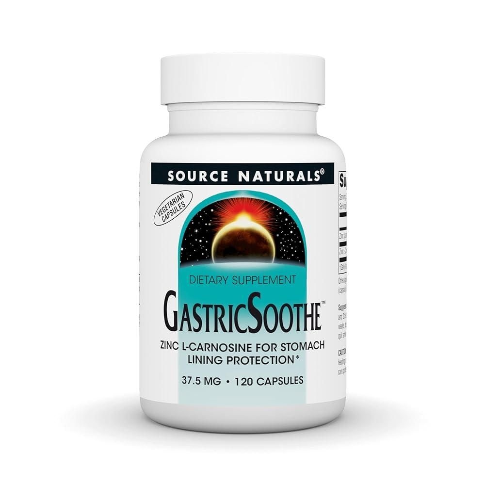 Source naturals [해외] Source Naturals GastricSoothe 아연 L-카르노신 - 베지 캡 120개 224443