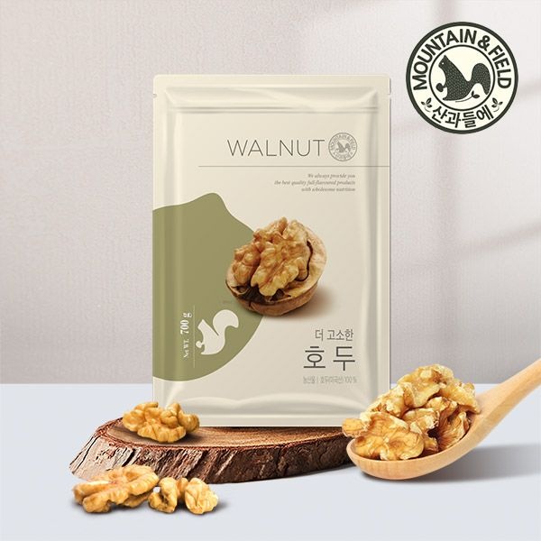 산과들에 부드러운 25년산 1/4태 햇호두 700g (햇견과류)