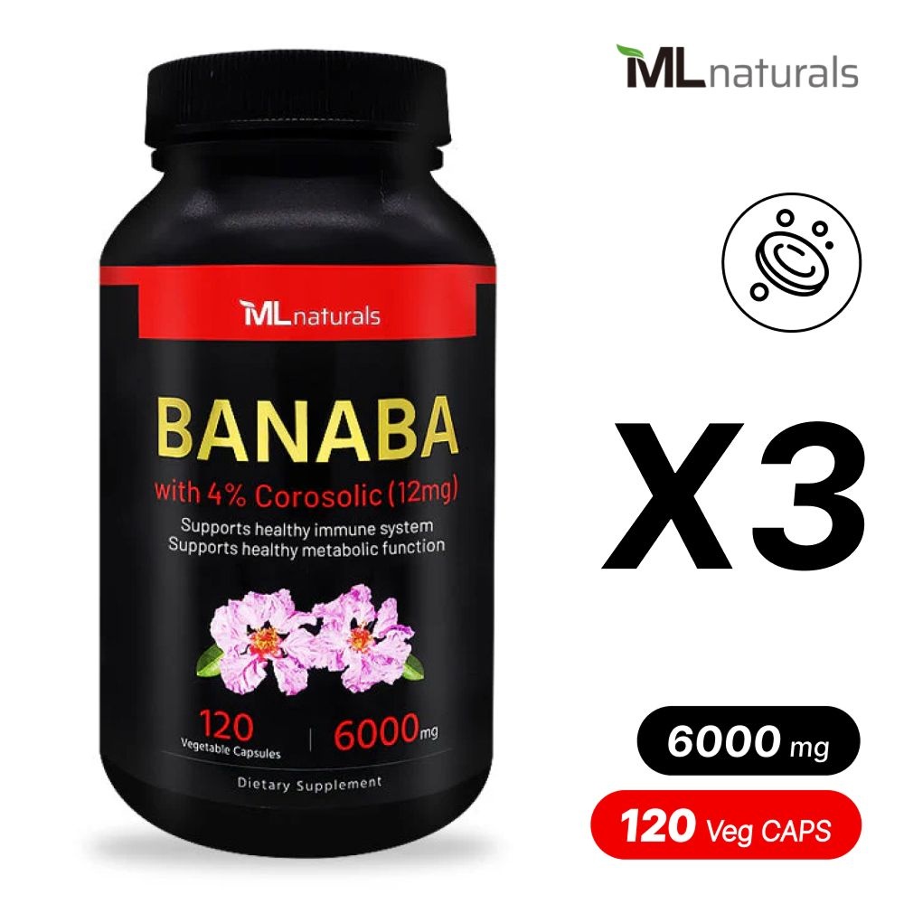[해외] 마이라이프 내추럴스 퓨어 바나바 6000mg 240정 x3병