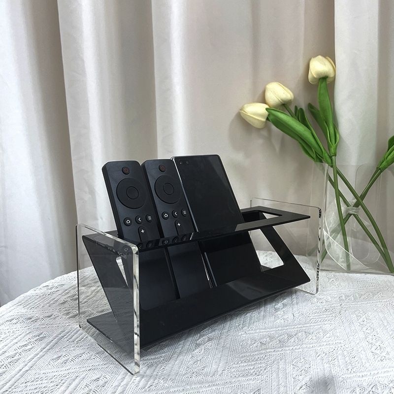 리파인직구협력업체 [해외] 데스크 수납 아크릴 에어콘 티비 선풍기 리모콘 정리 박스 핸드폰 거치 보관함