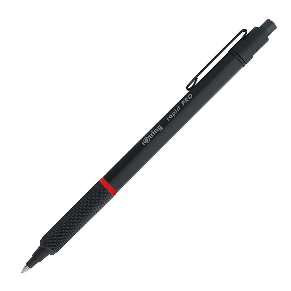 ROtring Rapid Pro 리트랙터블 볼펜 테크니컬 드로잉 펜 미디엄 포인트 블루 잉크1904292 필기구 218180