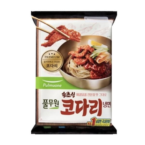풀무원 속초식 코다리냉면 2인분 504g 자취 혼밥 야식 여름별미 캠핑 명절
