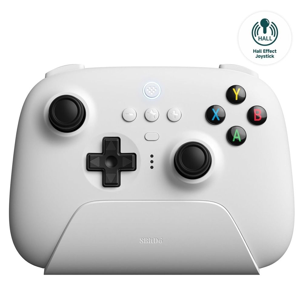 [해외] 8Bitdo 얼티메이트 2 게임 패드 컨트롤러 2.4G 에디션 화이트
