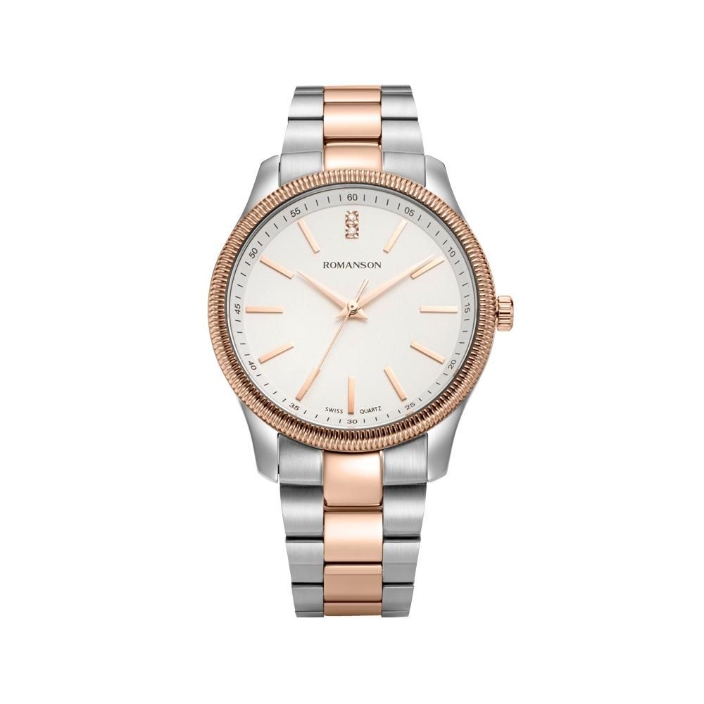 로만손] 로만체 코인베젤 남성 메탈시계 RWTMMM5BS505CRWH0