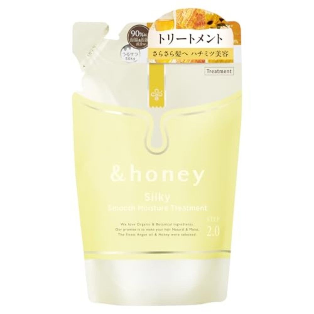 앤허니 and Honey 실키 스무스 모이스처 트리트먼트 리필 350g 2개
