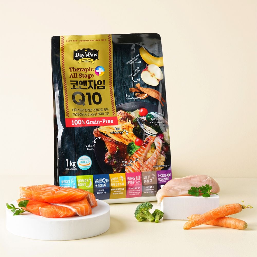 데이스포 [포토리뷰 500P] 데이스포 테라픽 그레인프리 코엔자임Q10 강아지사료 1kg