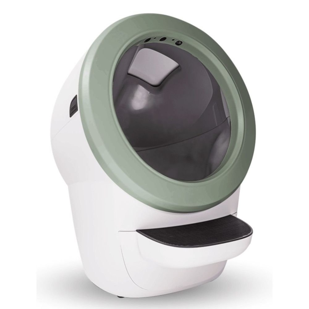 [해외] 리터로봇 4 고양이 자동 청소 화장실 화이트 민트