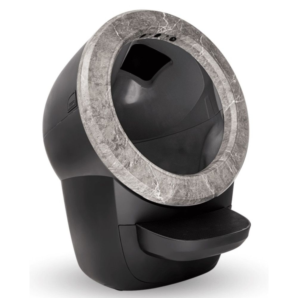 [해외] 리터로봇 4 고양이 자동 청소 화장실 블랙 그레이 스톤 Grey Stone