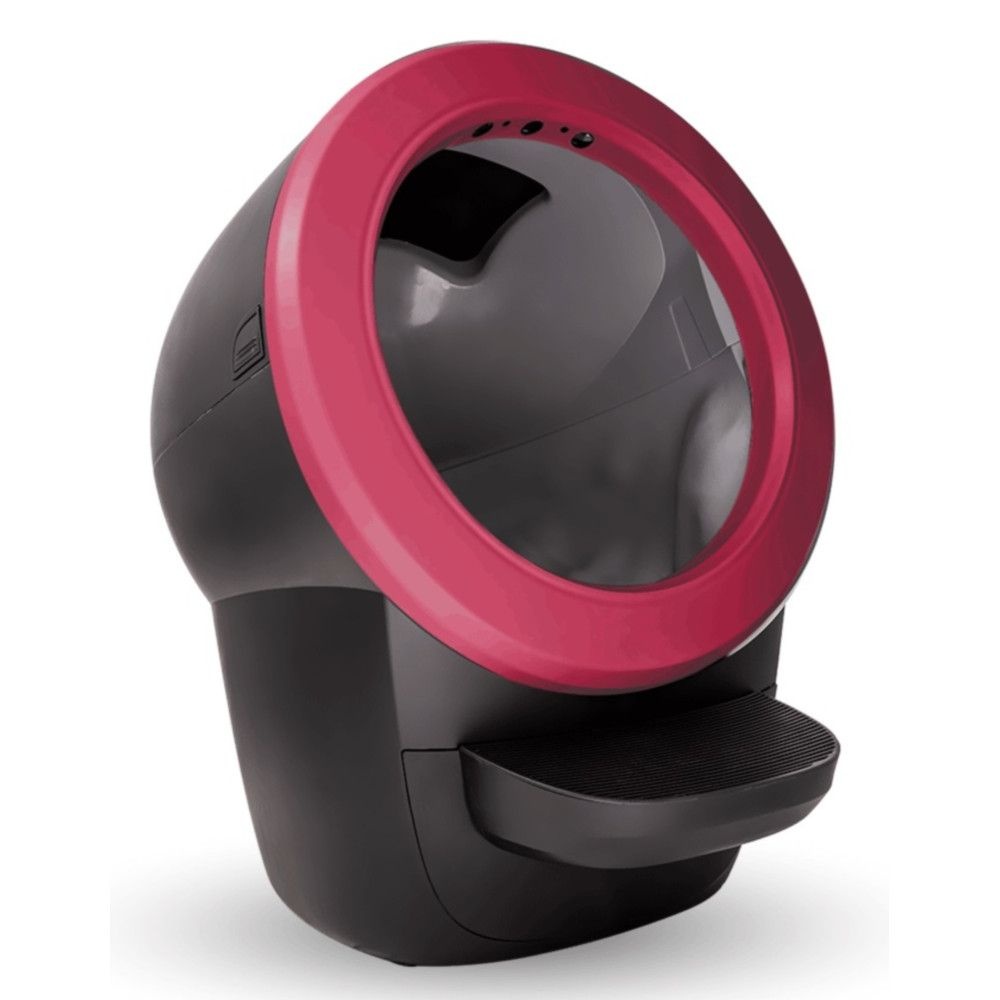 [해외] 리터로봇 4 고양이 자동 청소 화장실 블랙 푸시아 Fuchsia