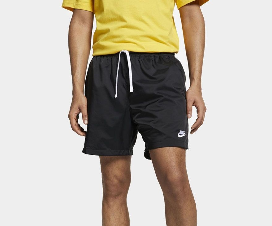 나이키 맨즈 우븐 플로우 쇼츠 운동 반바지 블랙 AR2383 010