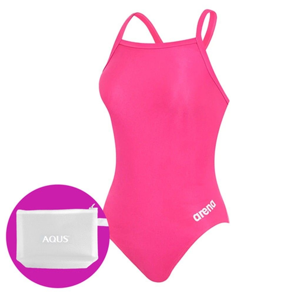 2025 새로운시즌 아레나 여성 수영복 팀스 선수 원피스 챌린지백 탄탄이 AYAL1CO31 PNK 수영