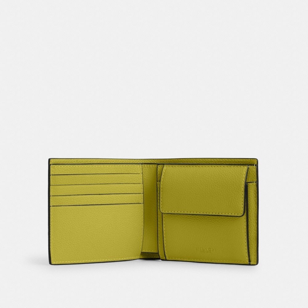 코치 코인 월렛 라임 그린 CR378-M3D