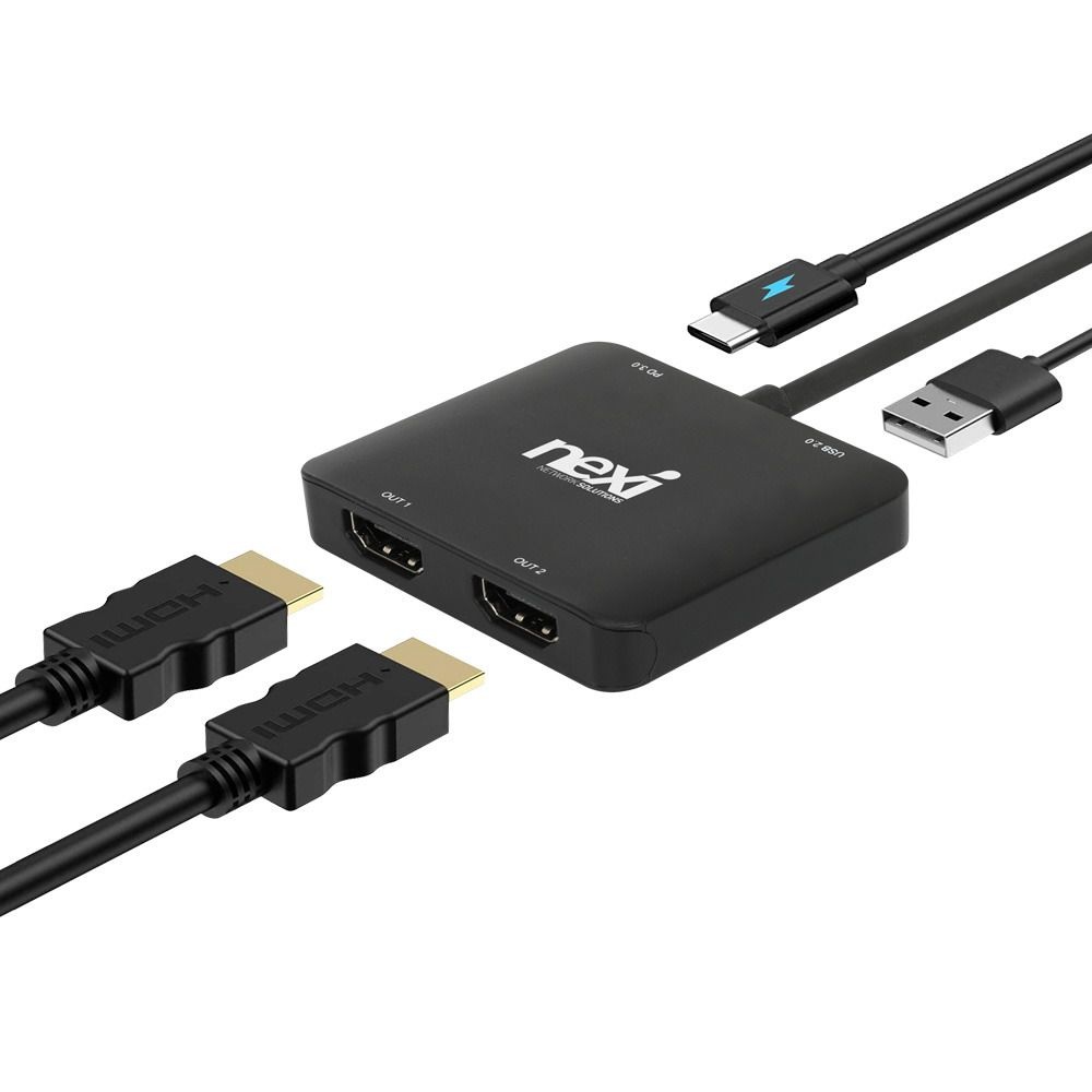 USB C타입 to 8K HDMI 듀얼 모니터 노트북 멀티 확장 젠더 미러링 케이블 컨버터 핸드폰 PD100W충전 허브