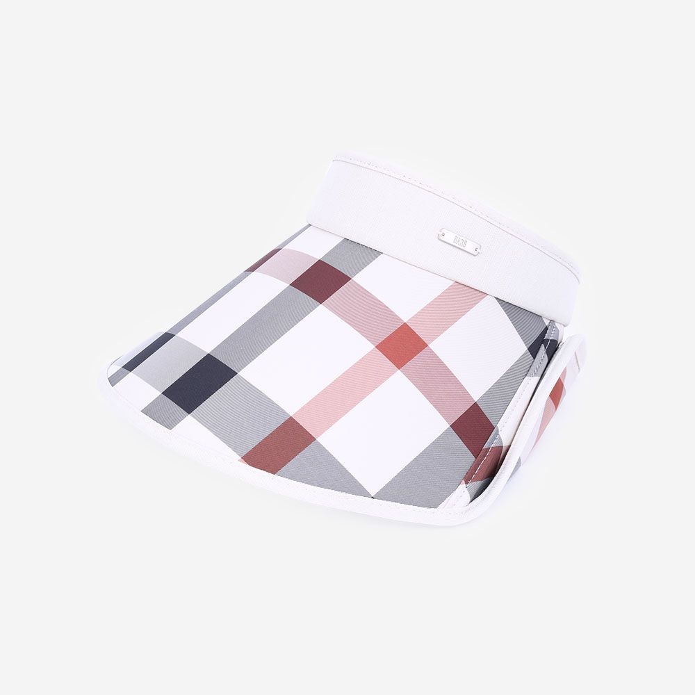 [롯데백화점] 닥스 여성닥스 빅체크 날개형 썬캡 DK46WSP008 LE1219491475