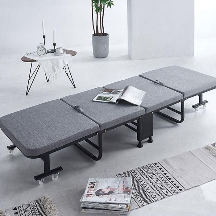 상세페이지 참조 [LFJ5MOSQ_56]매트리스 접이식 간이 침대 병원 사무실 4단