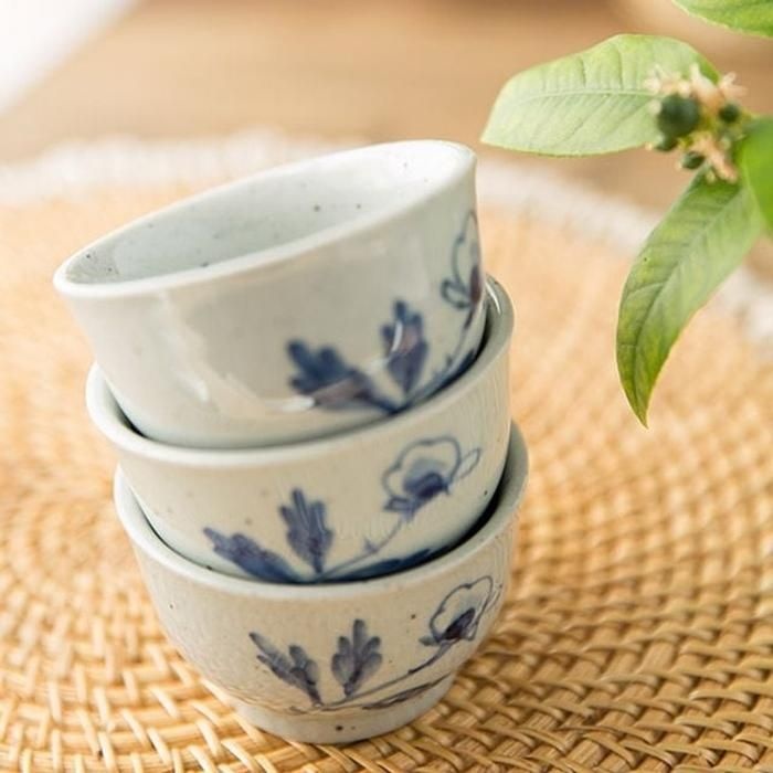 [LFK75535_56]찻잔 다기잔 세트 다도 전통찻잔 3p