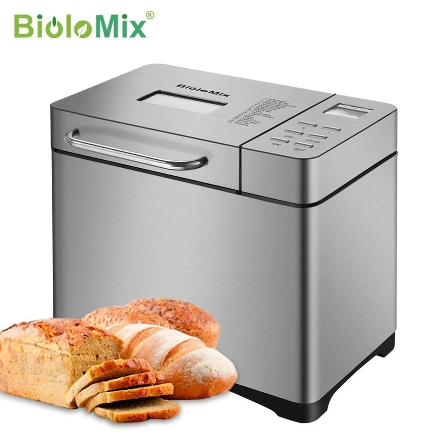 [해외] Biolomix 스테인레스 자동 빵 제조기 1KG 650W 19가지 기능